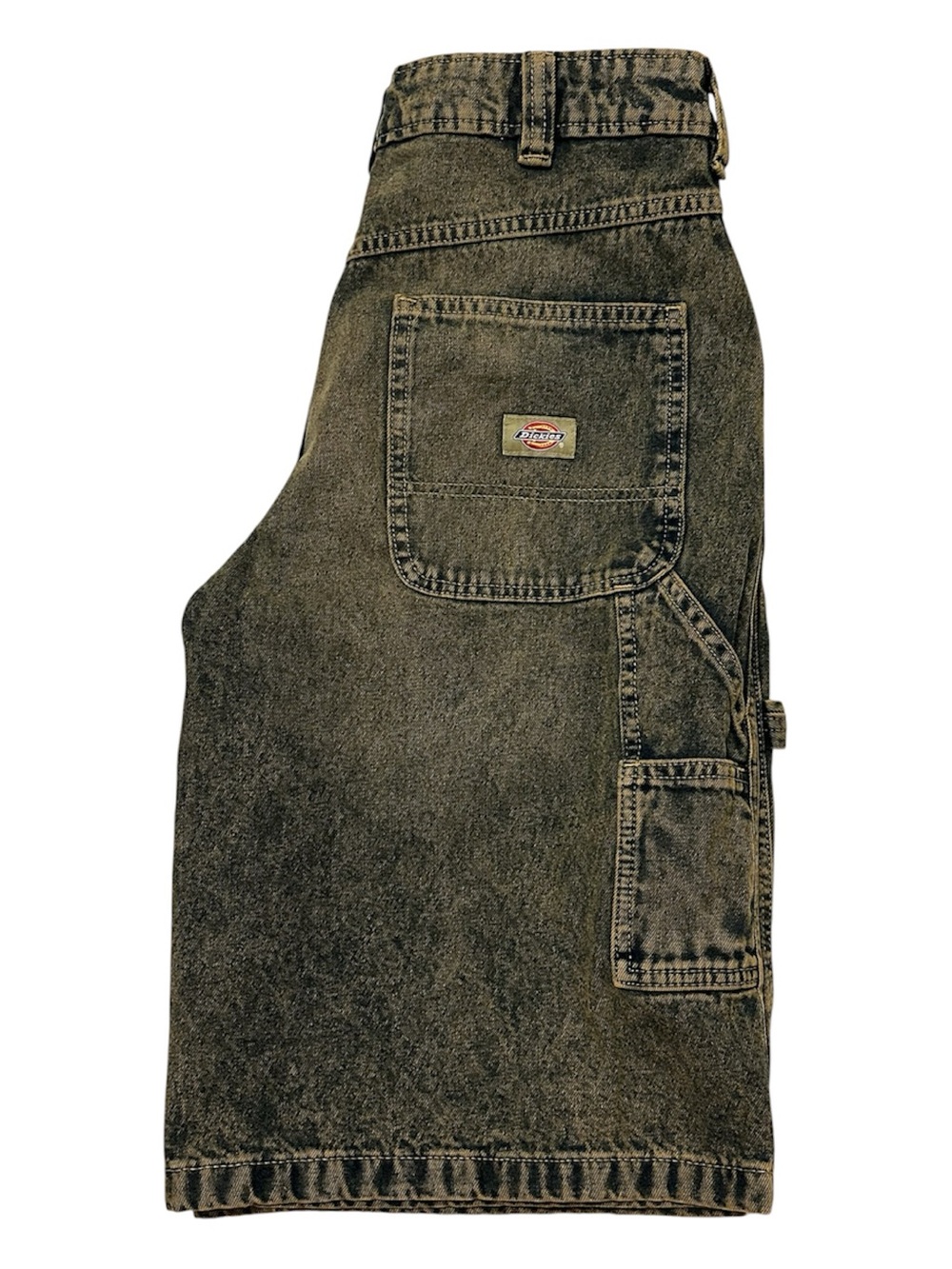 DICKIES WOMEN'S DENIM CARPENTER JORT | YELLOW FADE | 25 | Like new